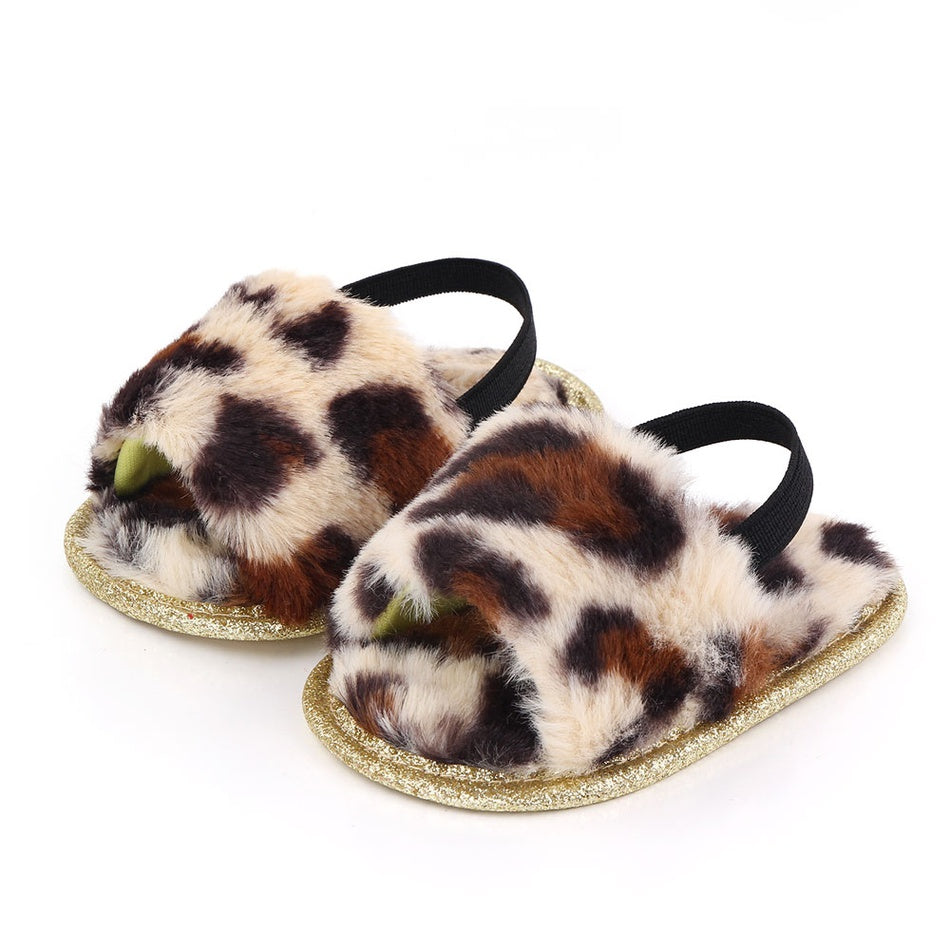 Infant/ Toddler Fluffy slip ons - TruCutieShop